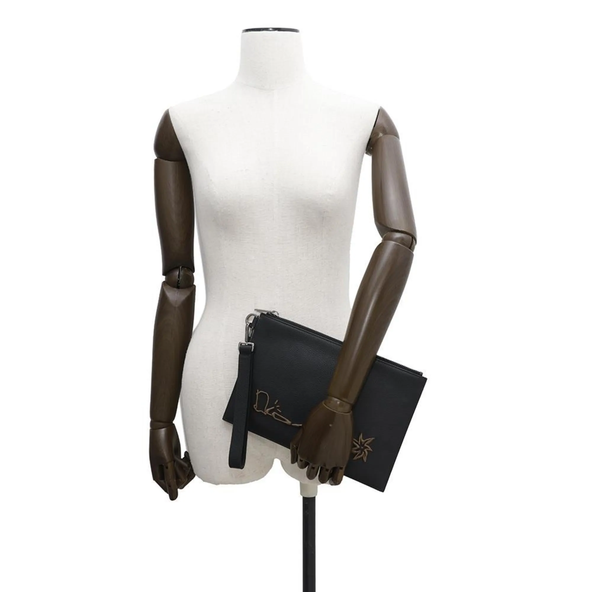 Christian Dior Leather Clutch Bag (Pre-Owned)