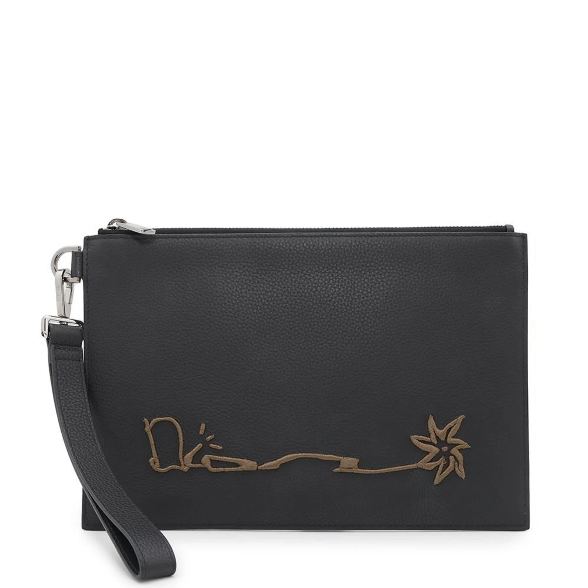 Christian Dior Leather Clutch Bag (Pre-Owned)