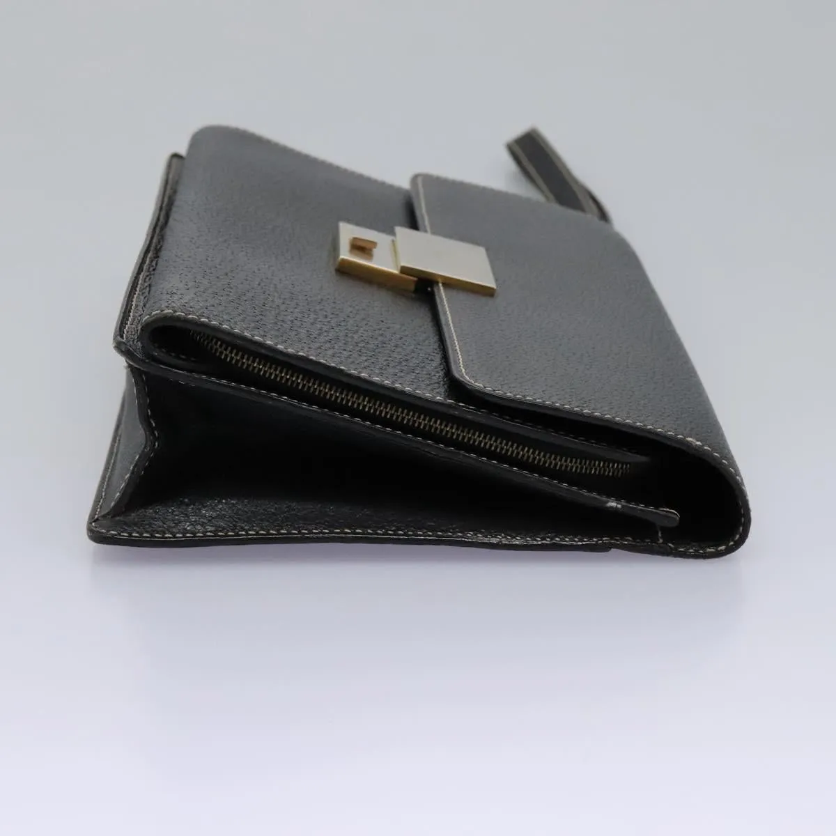 Cline Leather Clutch Bag (Pre-Owned)