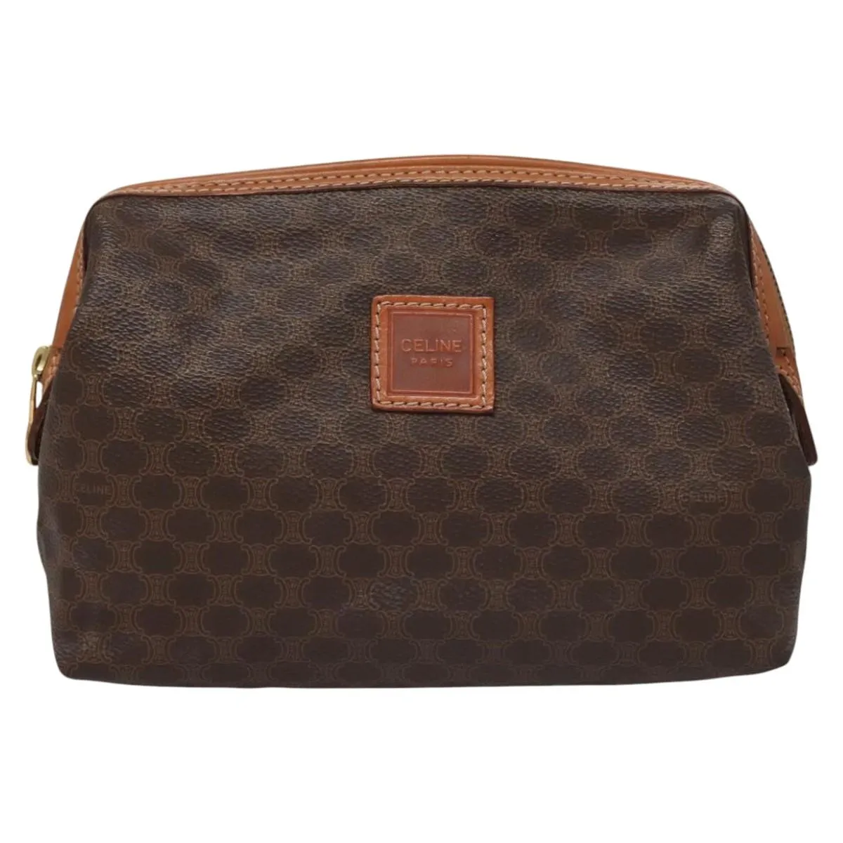 Cline Macadam Canvas Clutch Bag (Pre-Owned)