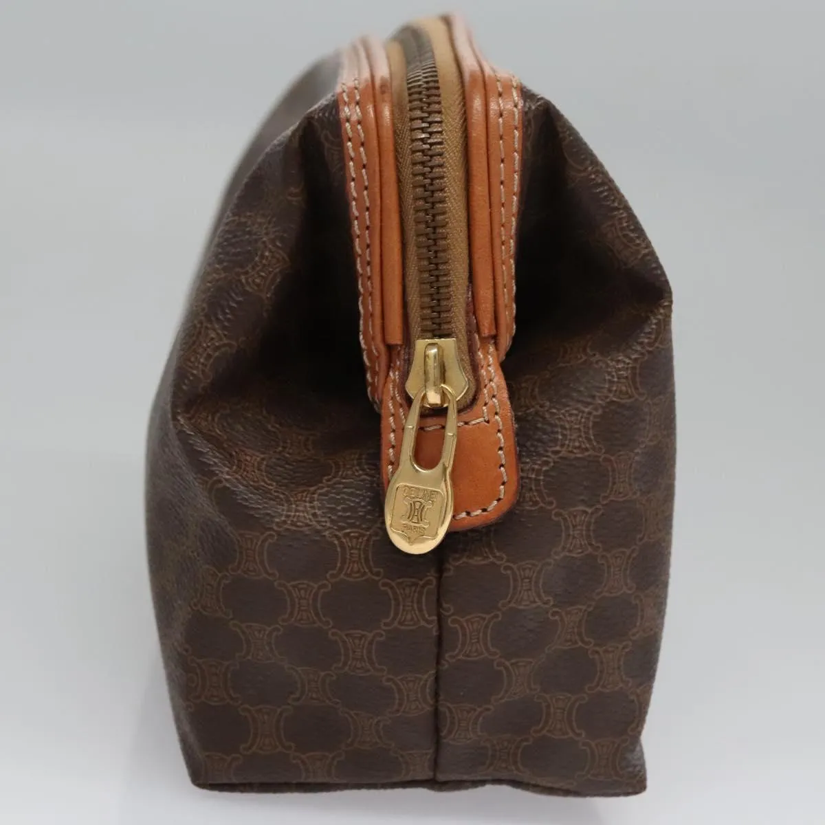 Cline Macadam Canvas Clutch Bag (Pre-Owned)