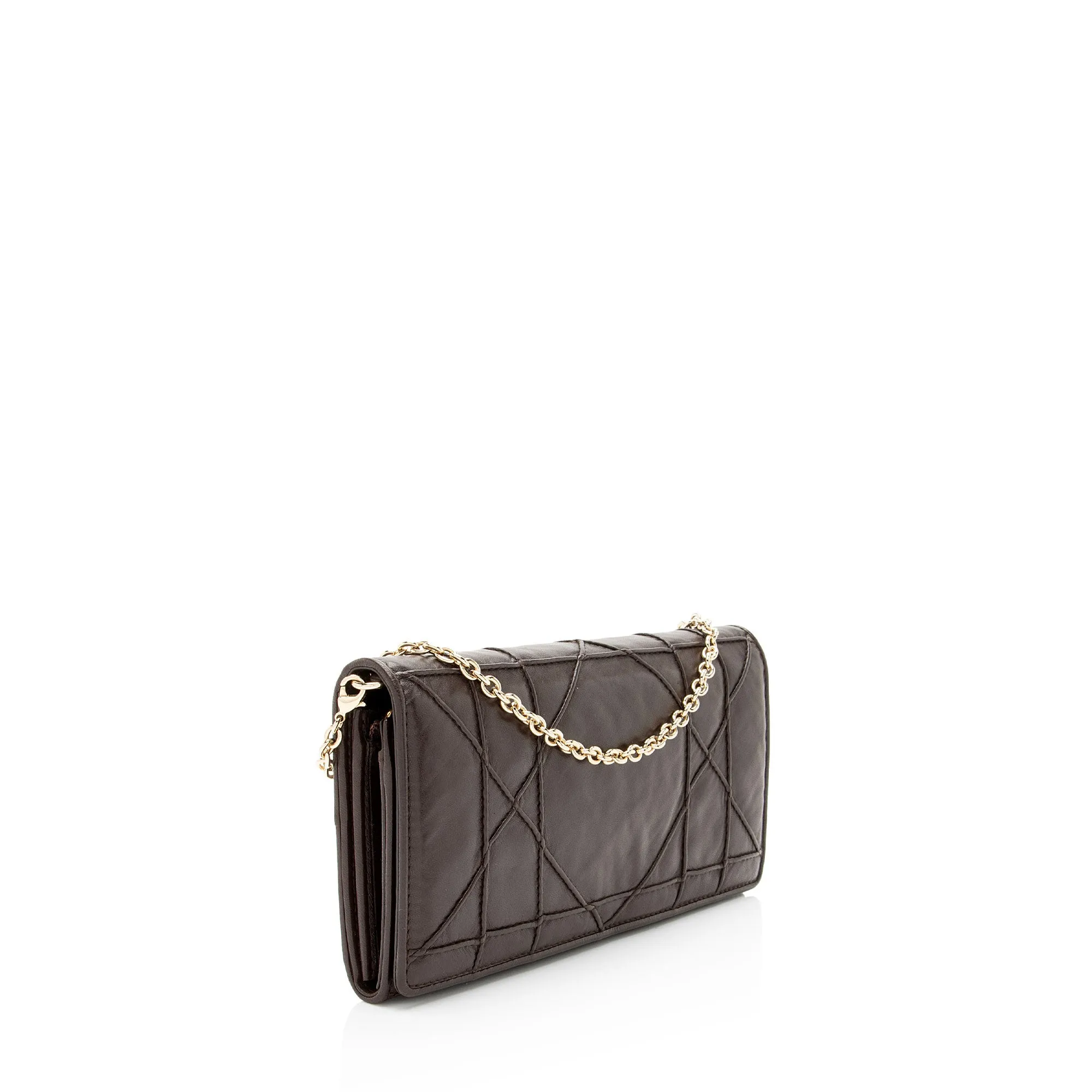 Dior Lambskin Rendezvous Wallet on Chain