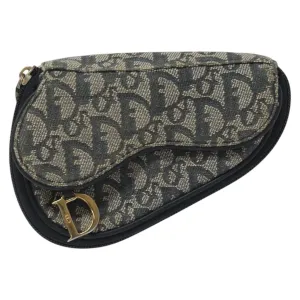 Dior Saddle Canvas Clutch Bag (Pre-Owned)