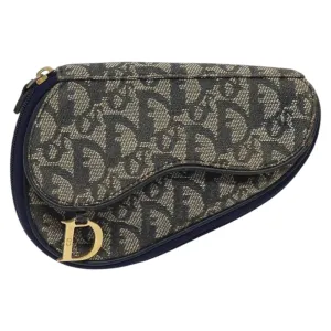 Dior Trotter Canvas Clutch Bag (Pre-Owned)
