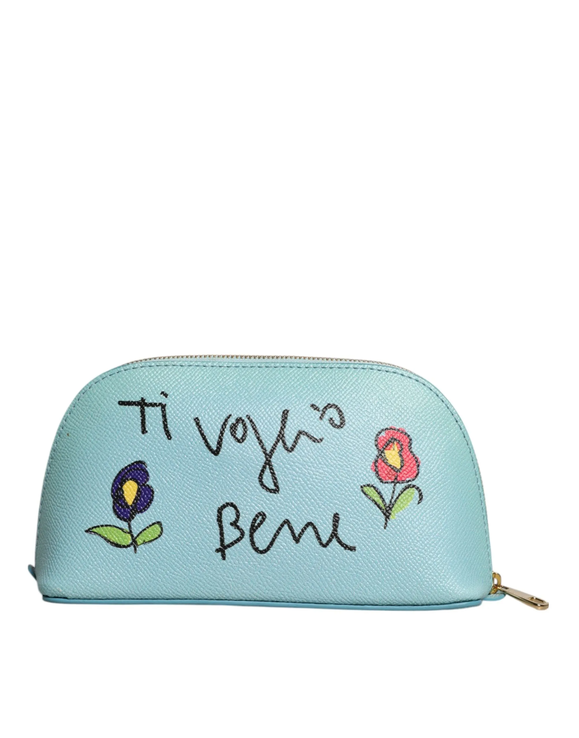Dolce & Gabbana blue Leather HandWomen's Clutch Mini Purse Pouch Women's Bag (Pre-Owned)