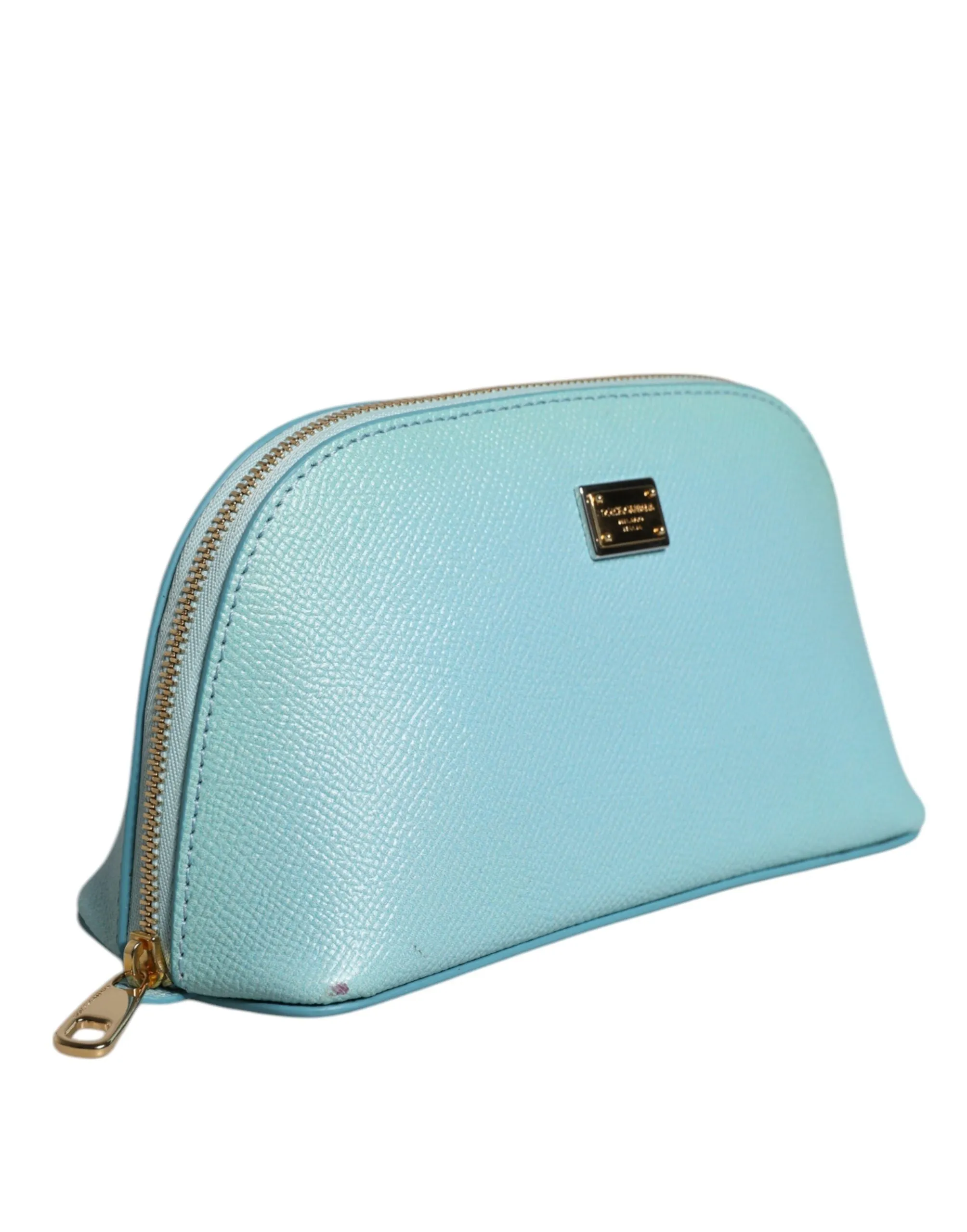 Dolce & Gabbana blue Leather HandWomen's Clutch Mini Purse Pouch Women's Bag (Pre-Owned)