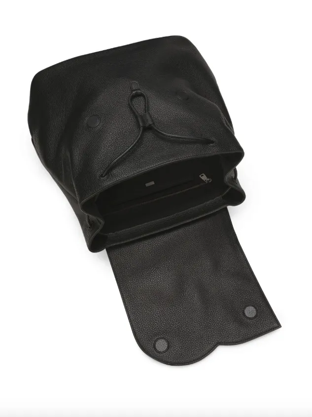 Dolce & Gabbana logo-embossed leather backpack