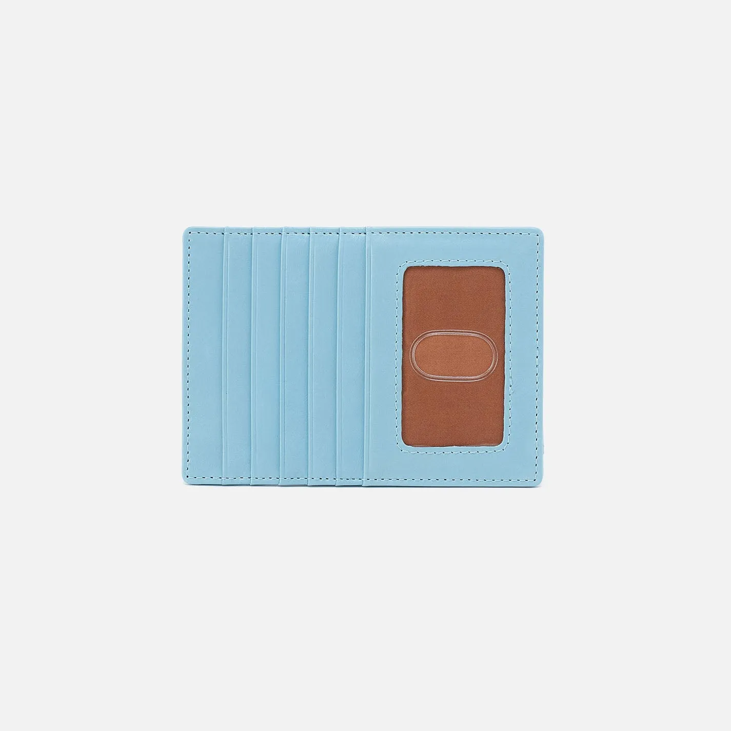 Euro Slide Card Case In Polished Leather - Stratosphere