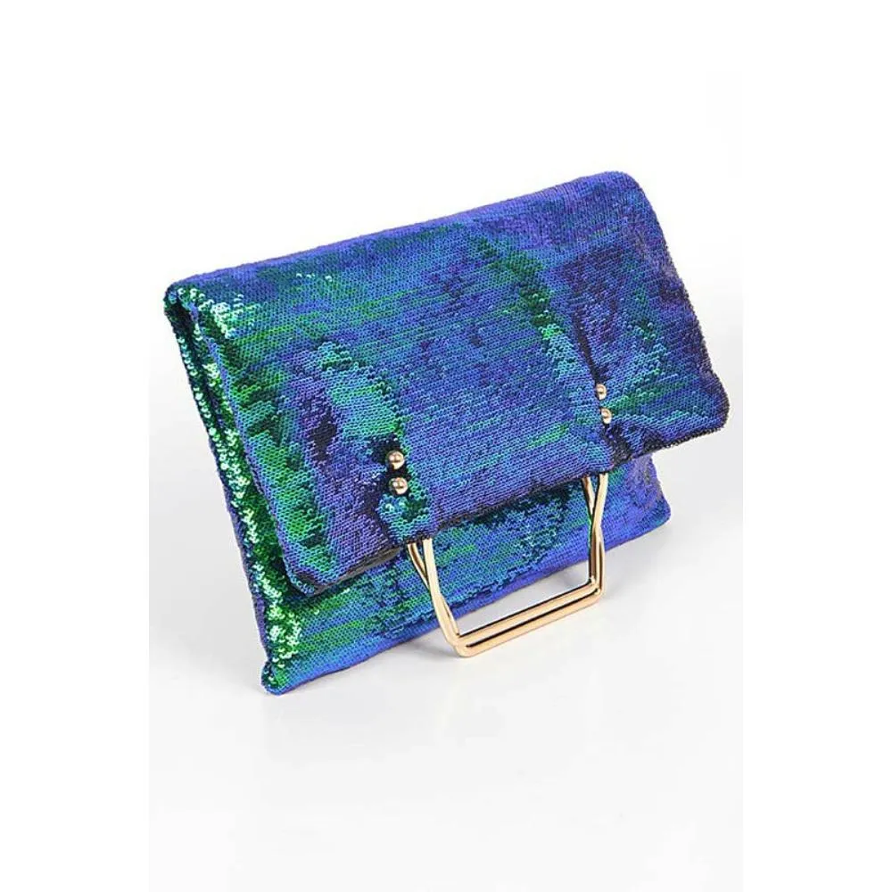 FASHNZFAB Convertible Sequins Folding Clutch
