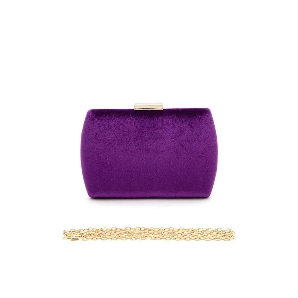 FASHNZFAB Iconic Velvet Box Clutch
