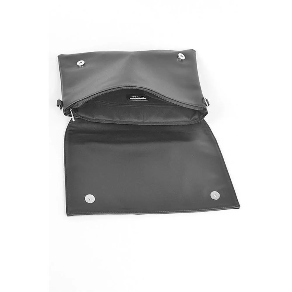 FASHNZFAB Oversize Rhinestone Lips Convertible Clutch