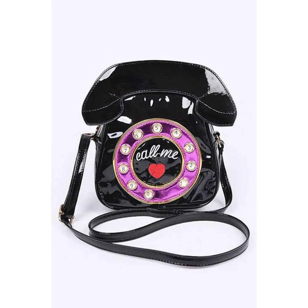 FASHNZFAB Patent Leather Phone Clutch