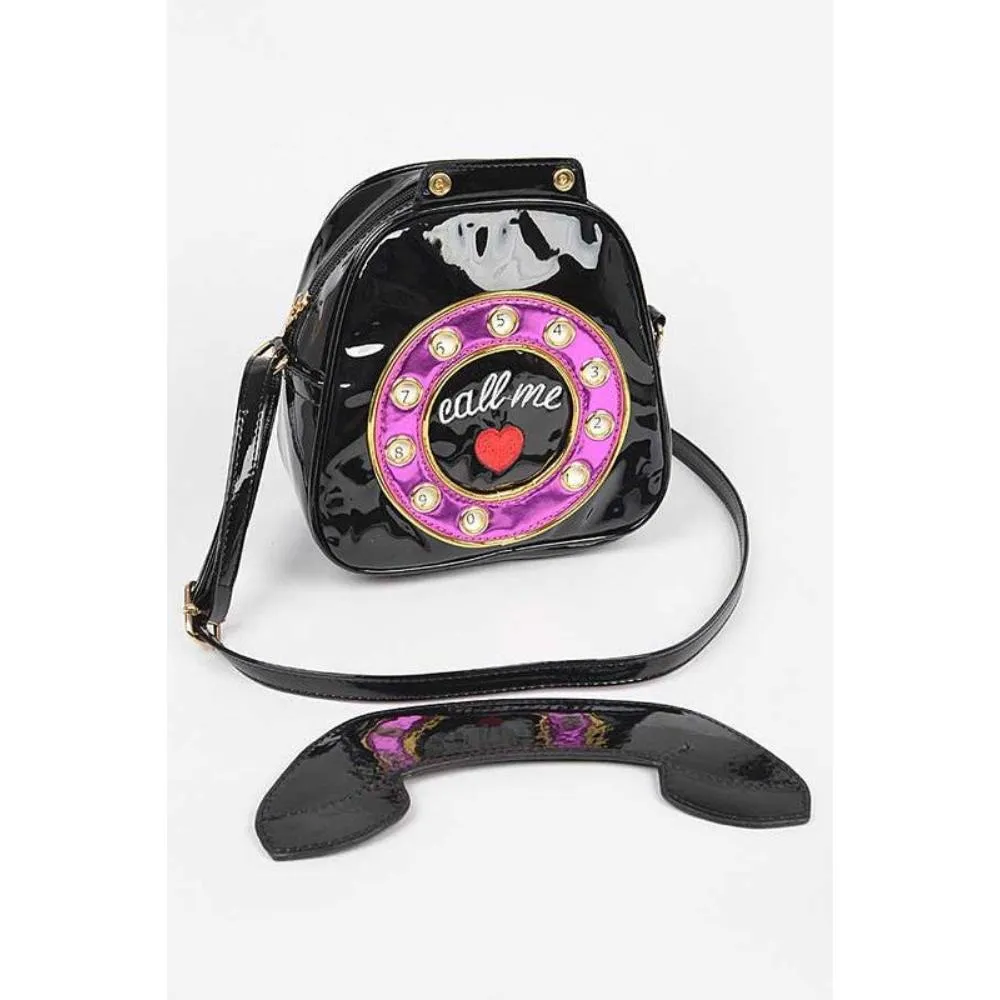 FASHNZFAB Patent Leather Phone Clutch