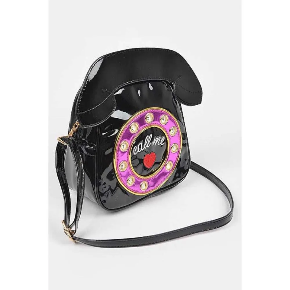 FASHNZFAB Patent Leather Phone Clutch