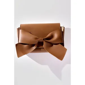 FASHNZFAB PU LEATHER BOW CLUTCH & PURSE