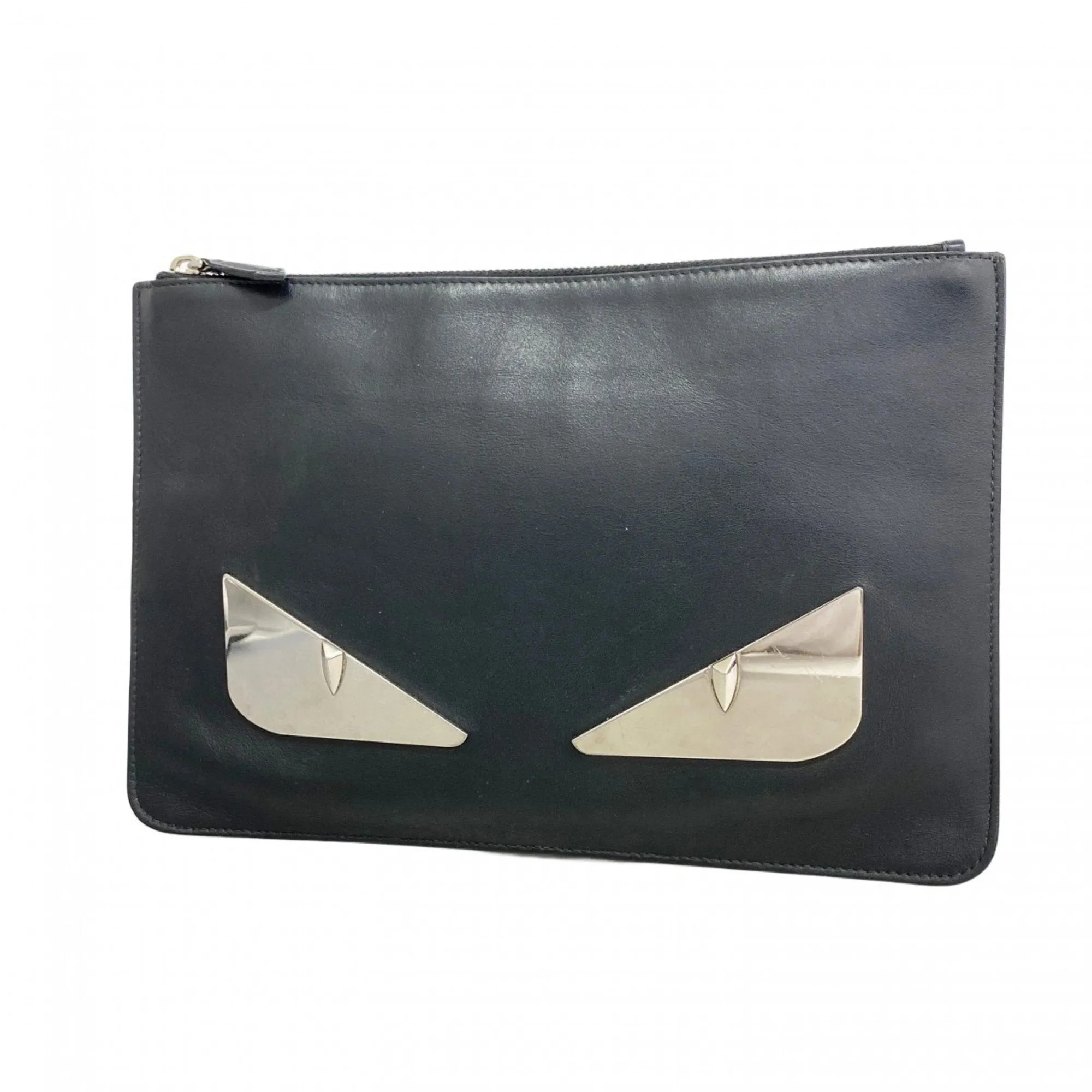 Fendi Leather Clutch Bag (Pre-Owned)