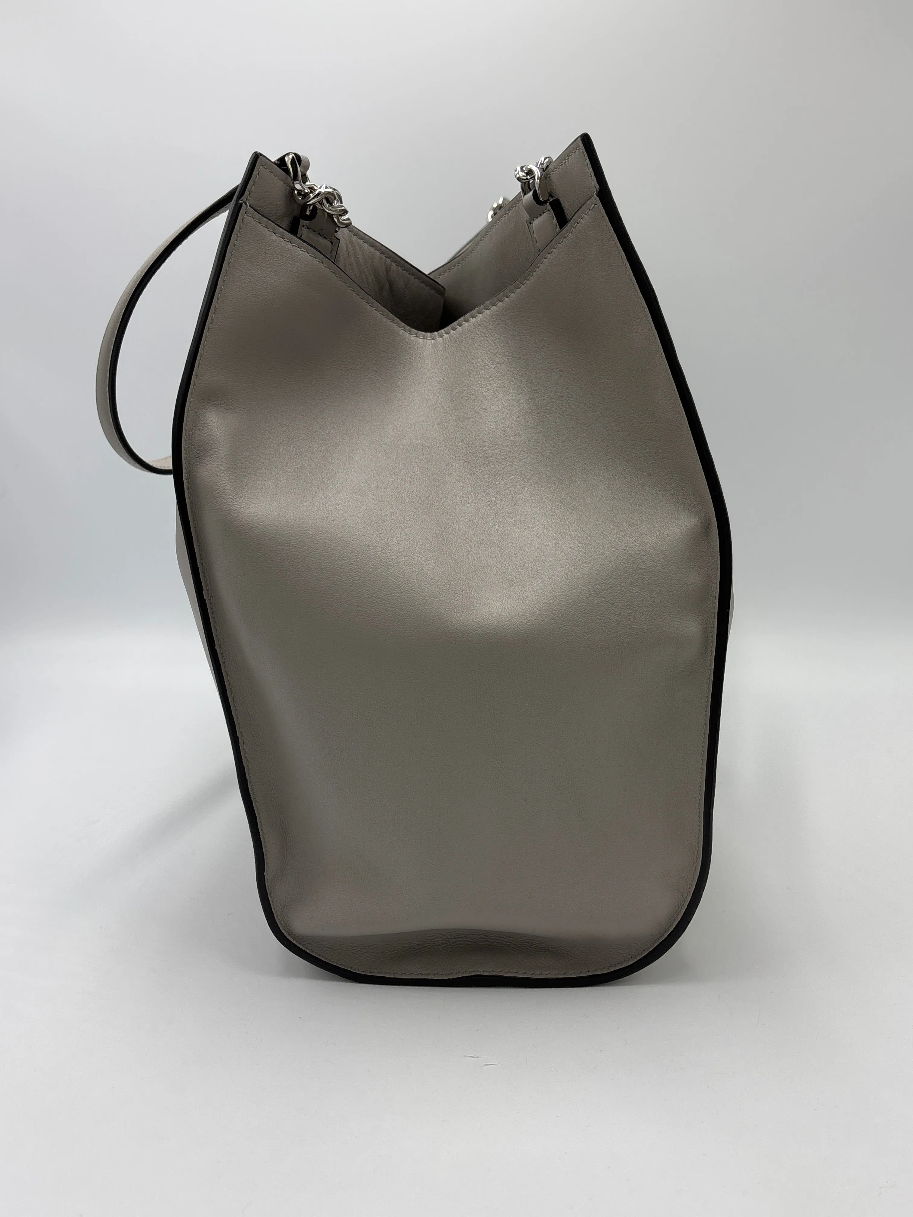 Ferragamo Gancini Clasp Leather Luxury Tote w/ Pouchette