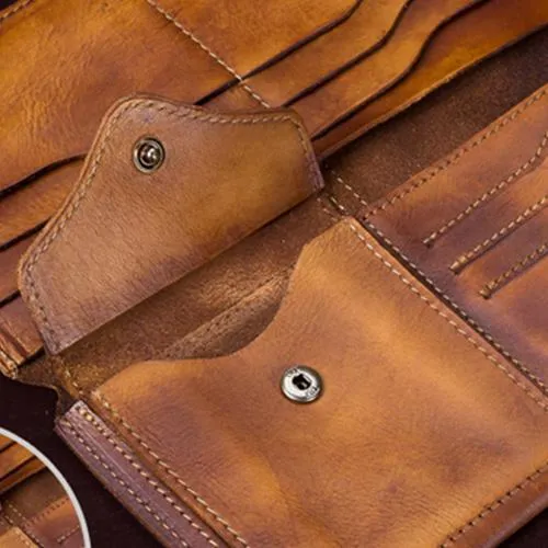 Green Womens Leather Slim Long Wallet Bifold Leather Wallet Womens Long Purse for Ladies