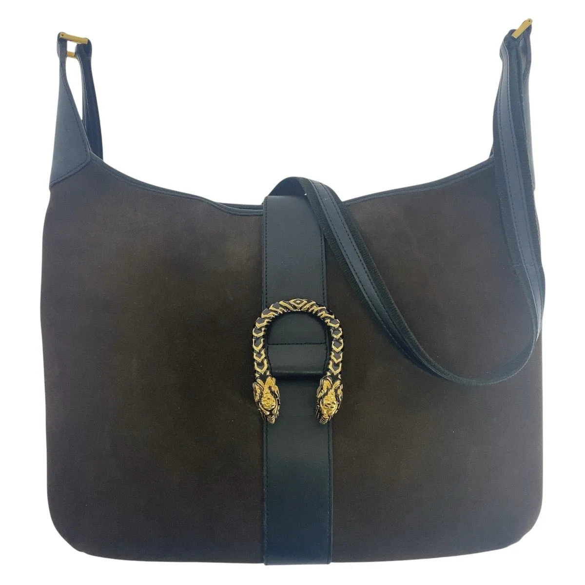 GUCCI Shoulder Bag 001 4067 Suede Brown Duonisos