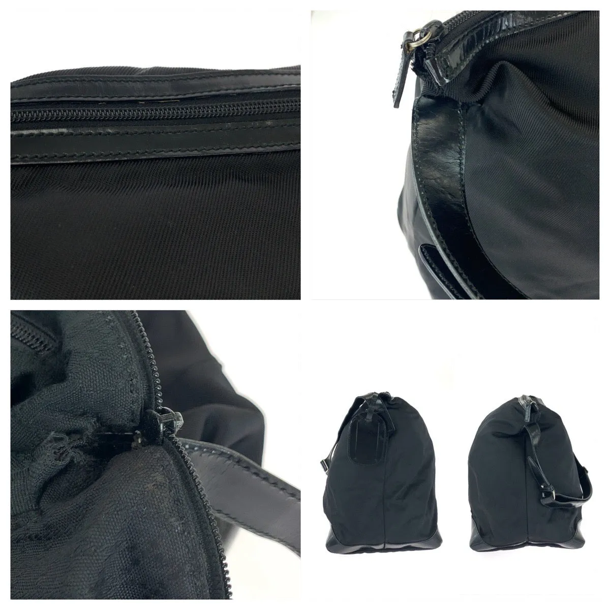 GUCCI Shoulder Bag 012 0153 Nylon black