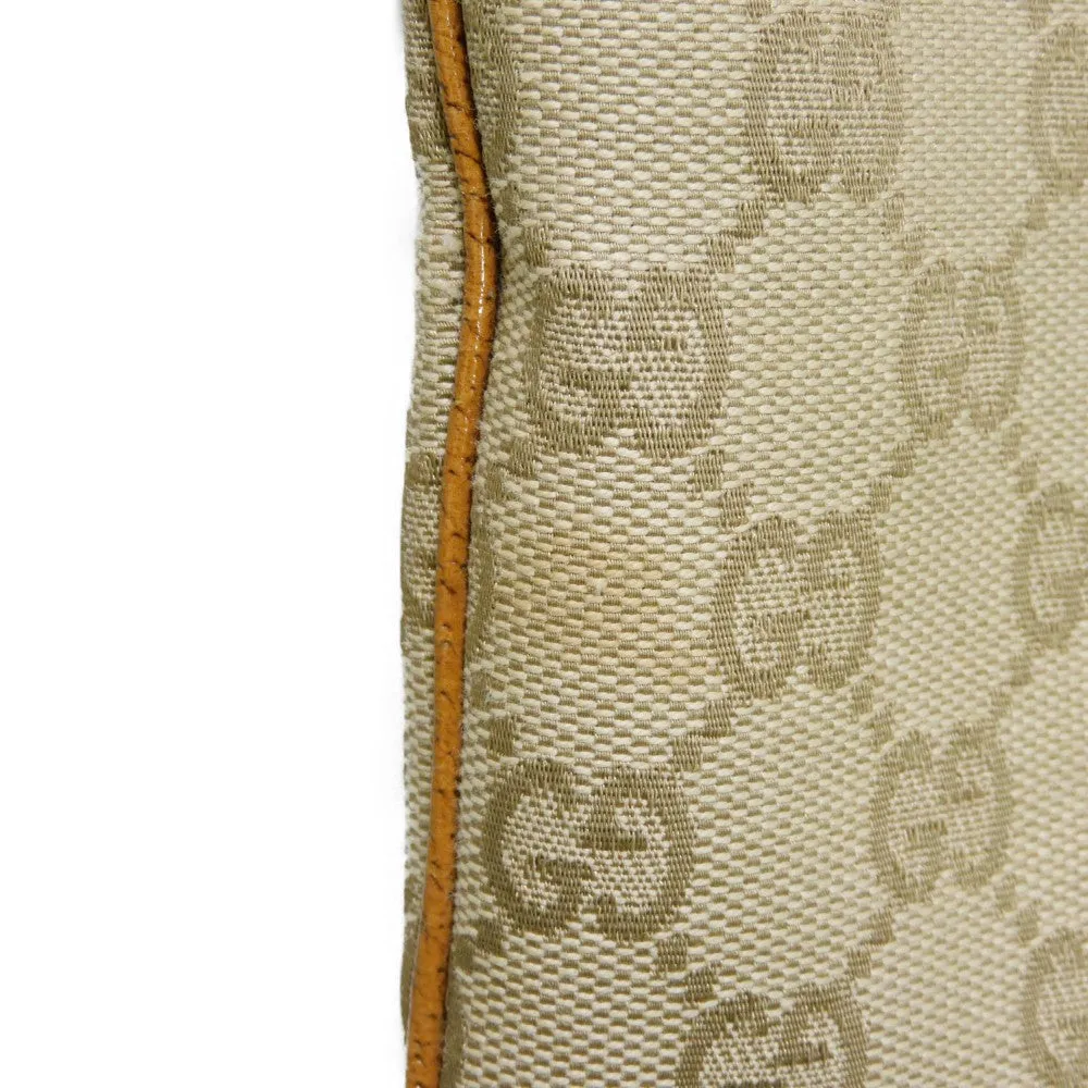 GUCCI Shoulder Bag 113013 GG canvas x pigskin beige Double G Brown Crossbody GG canvas Messenger bag unisex(Unisex) Used