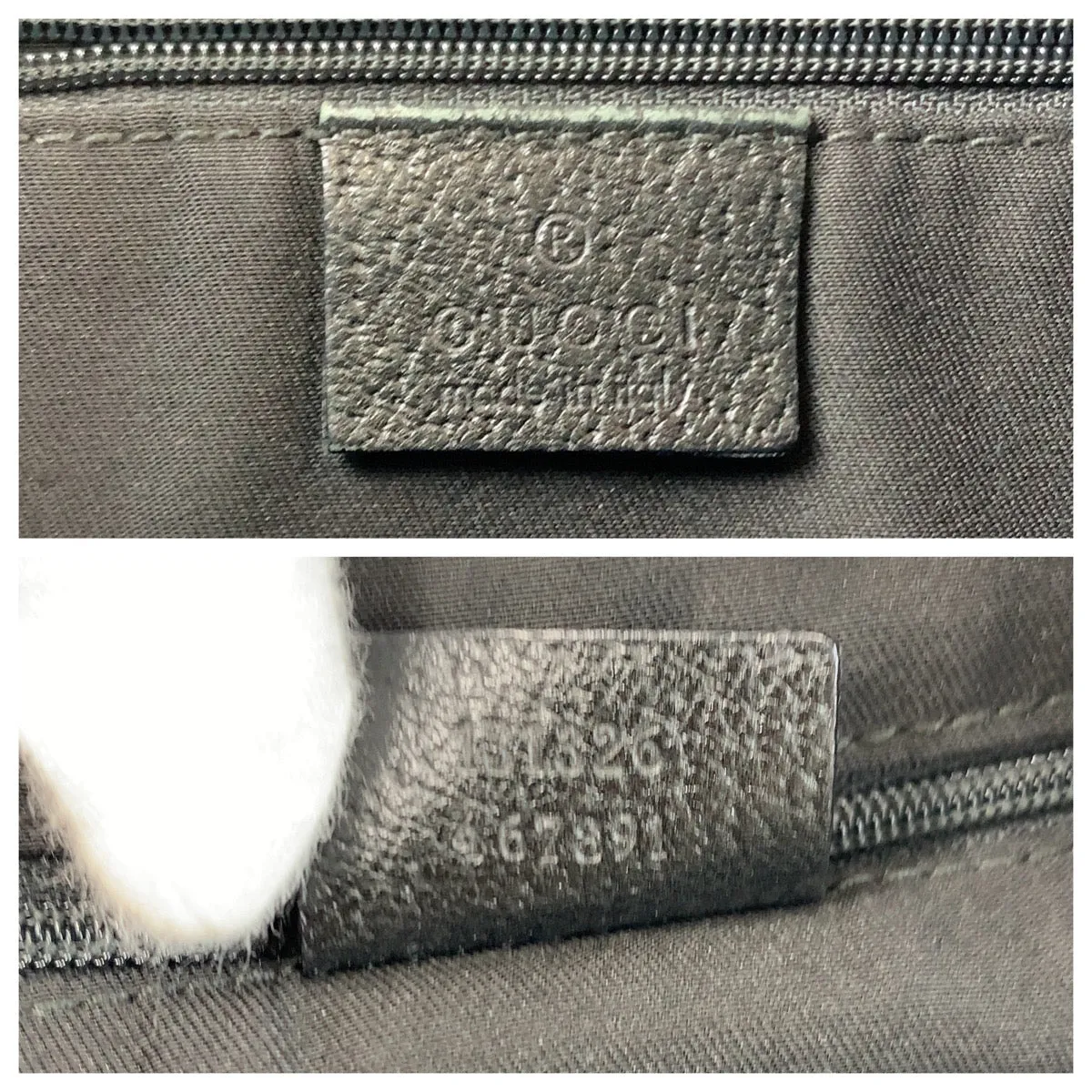 GUCCI Shoulder Bag 131326 GG canvas black Abbey