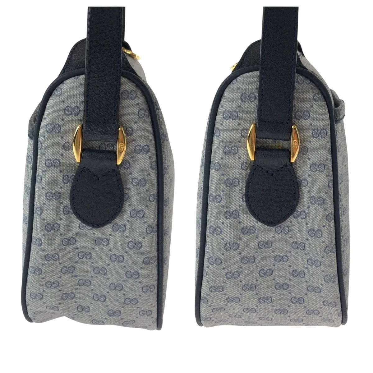 GUCCI Shoulder Bag 89 02 077 GG Supreme Canvas gray Shoulder Bag pochette Old Gucci Women Used
