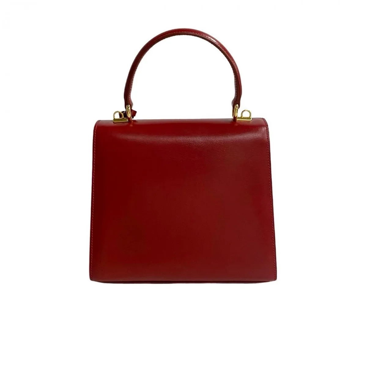 GUCCI Shoulder Bag leather Red Ready lock