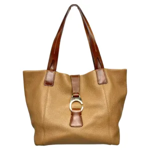 Handbag Designer By Dooney And Bourke In Brown & Tan, Size:Large