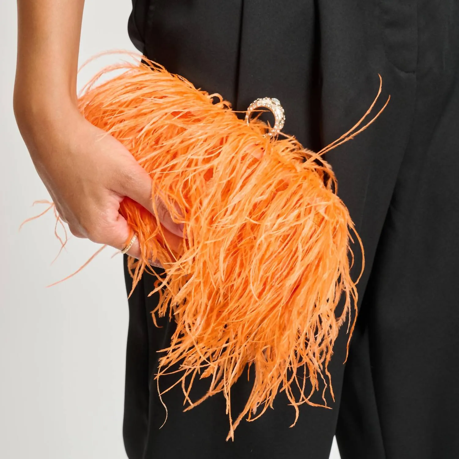 Harlow Evening Bag In Orange