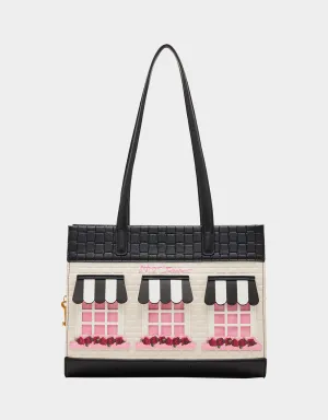 HOUSE OF BETSEY TOTE BLACK WHITE
