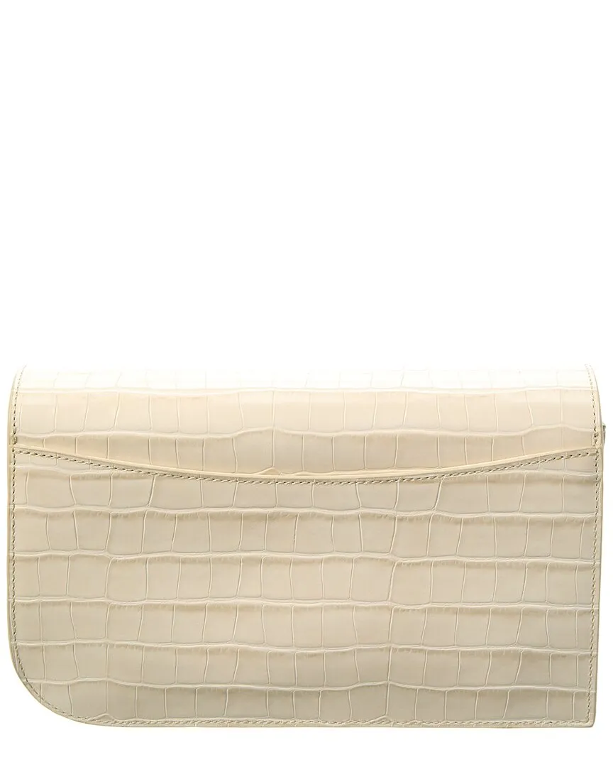 Jason Wu Croc-Embossed Leather Clutch