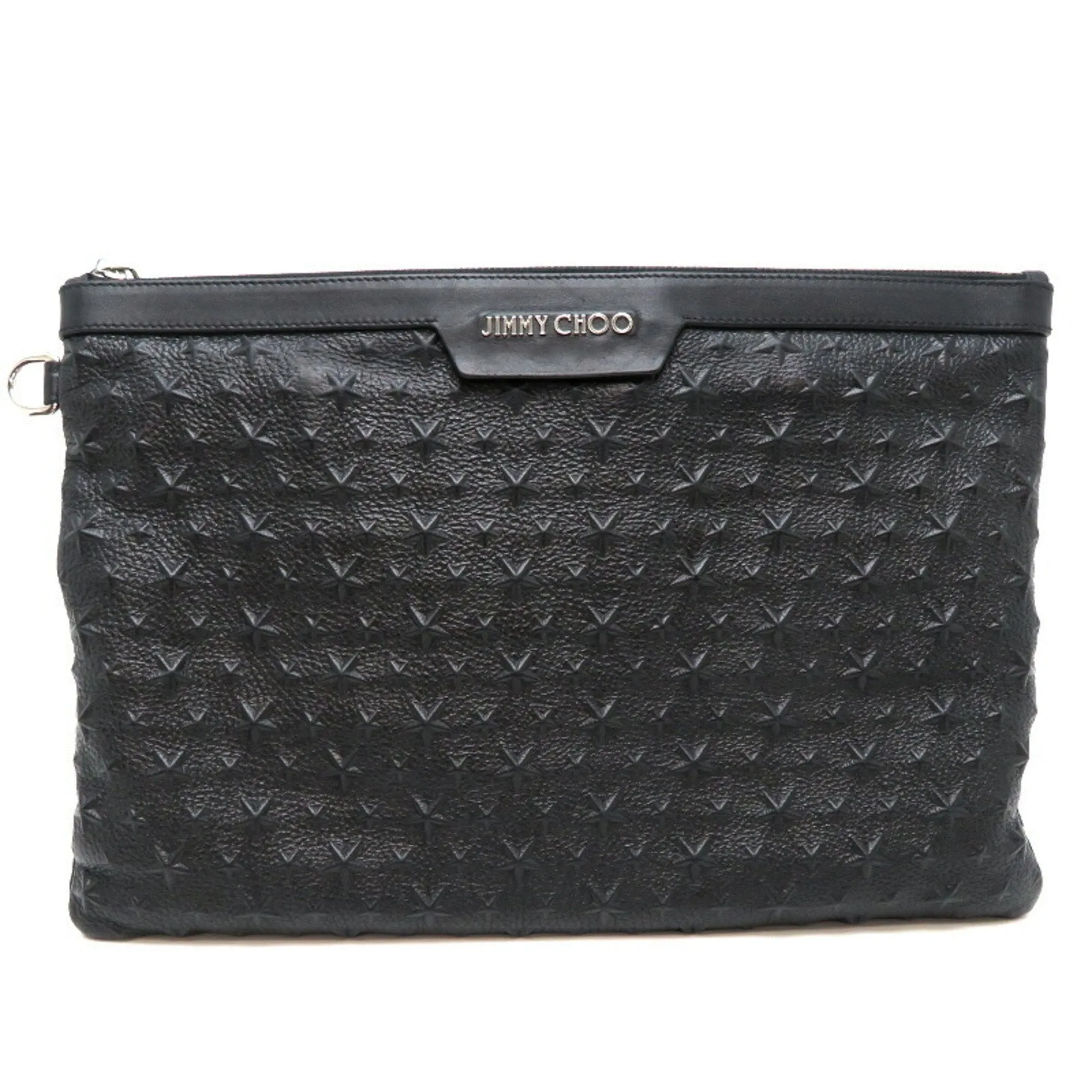 Jimmy Choo Derek  Leather Clutch Bag (Pre-Owned)