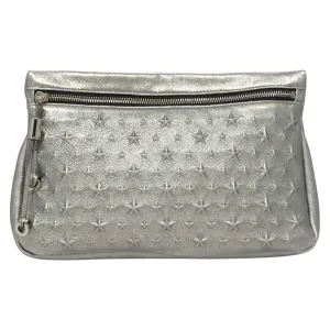 Jimmy Choo Star Studs Leather Clutch Bag (Pre-Owned)