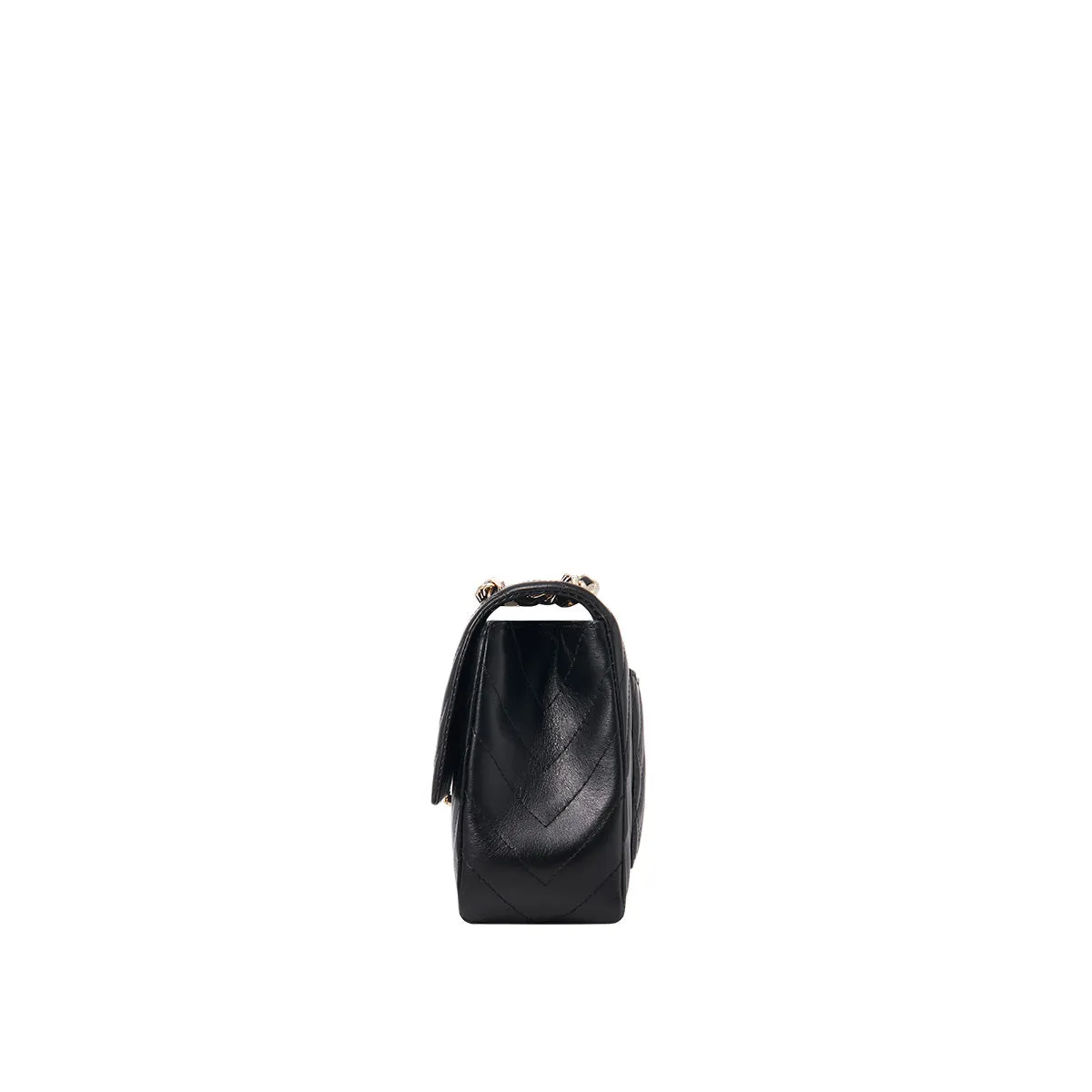 L-QUILTING One shoulder bag - Black