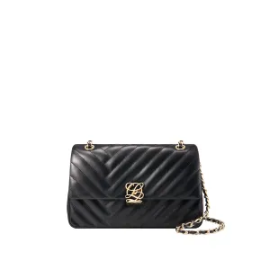L-QUILTING One shoulder bag - Black