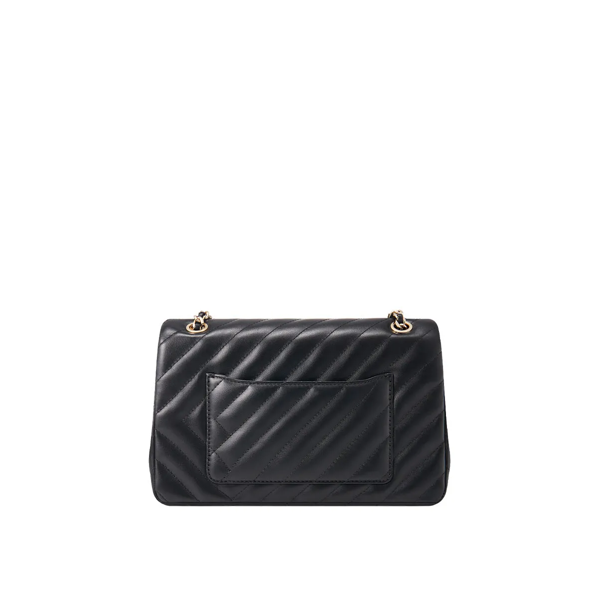 L-QUILTING One shoulder bag - Black