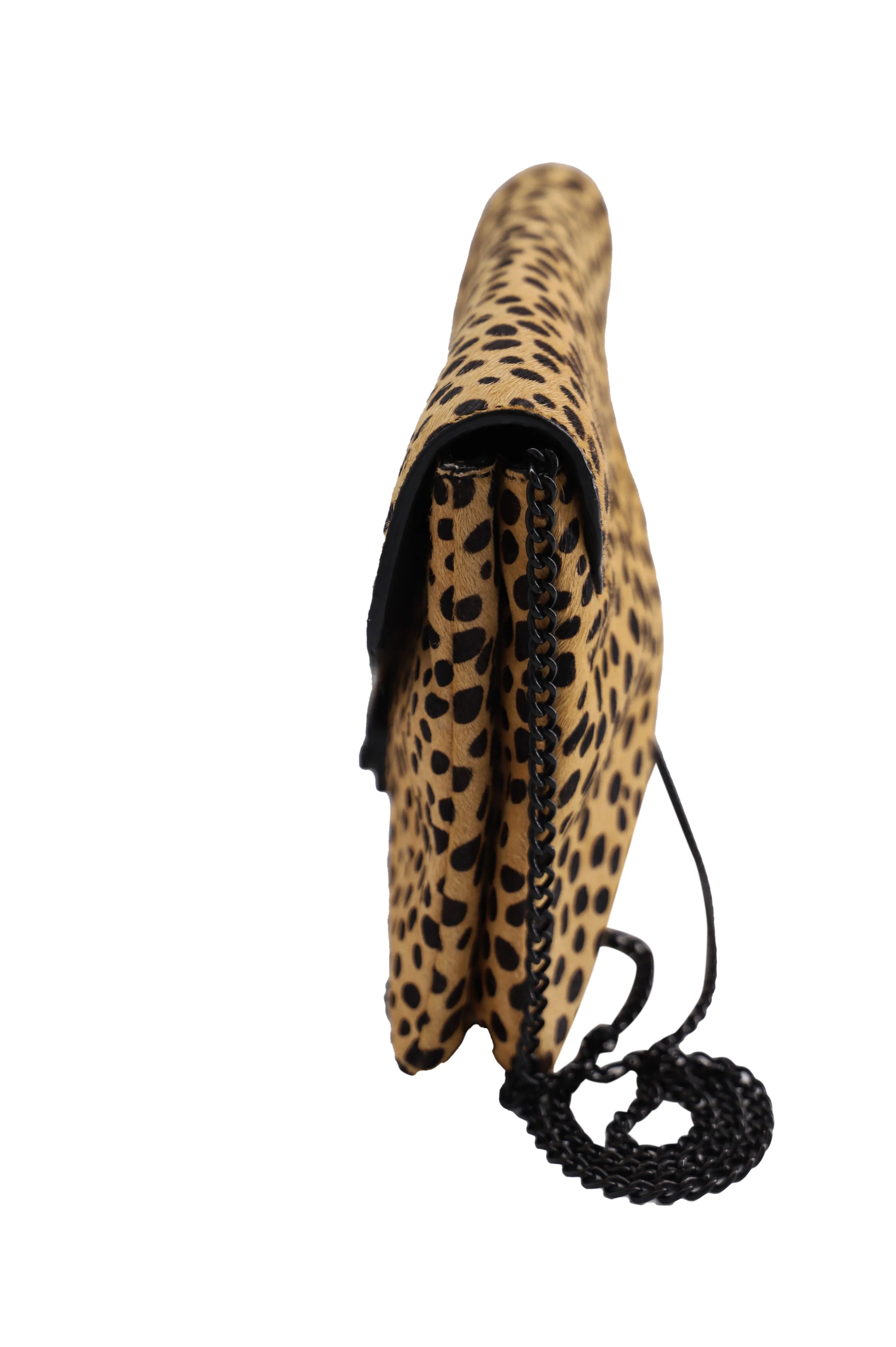 Loeffler Randall Cheetah Print Clutch in Multicolor Synthetic