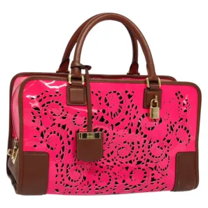 Loewe Amazona Patent Leather Handbag (Pre-Owned)