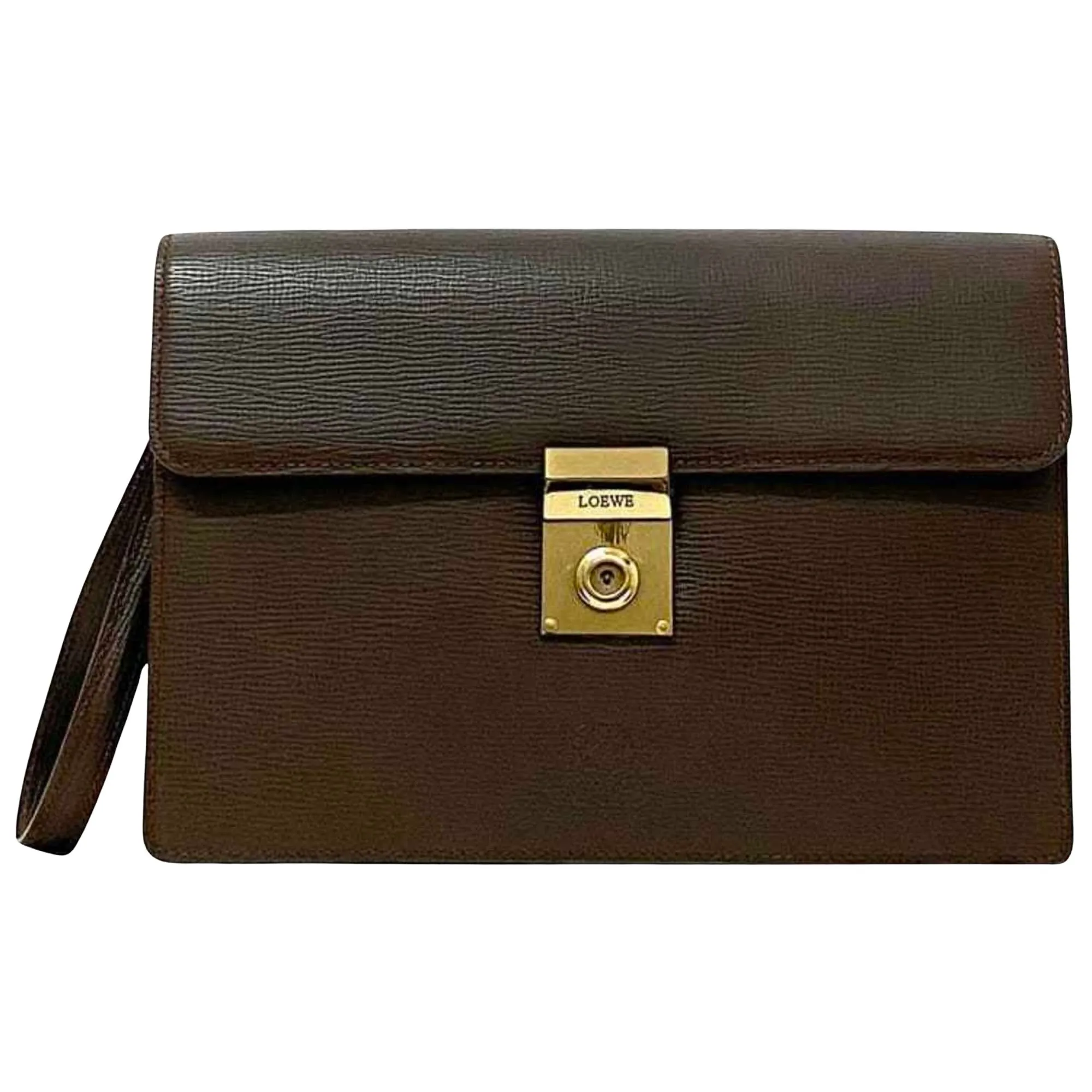 Loewe Leather Clutch Bag (Pre-Owned)