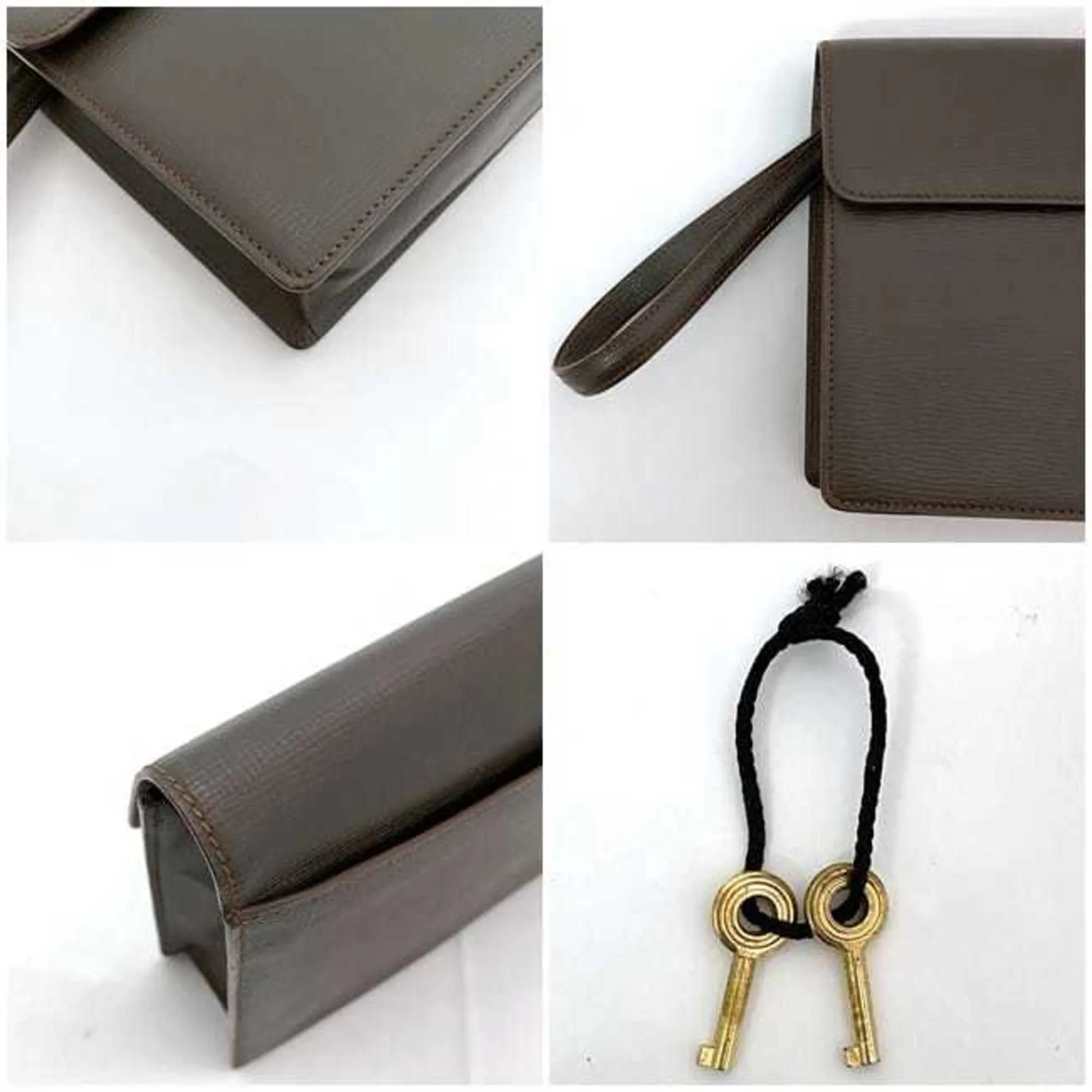 Loewe Leather Clutch Bag (Pre-Owned)