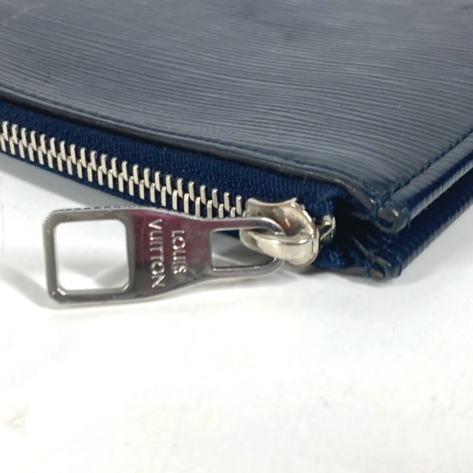 Louis Vuitton blue blue Epi Leather Clutch Bag Pochette Pouch (Pre-Owned)