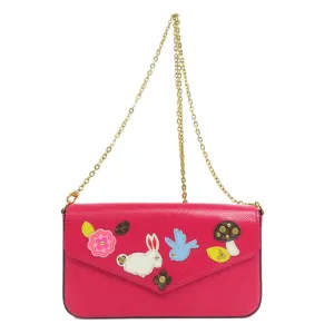 Louis Vuitton Felicie Leather Clutch Bag (Pre-Owned)
