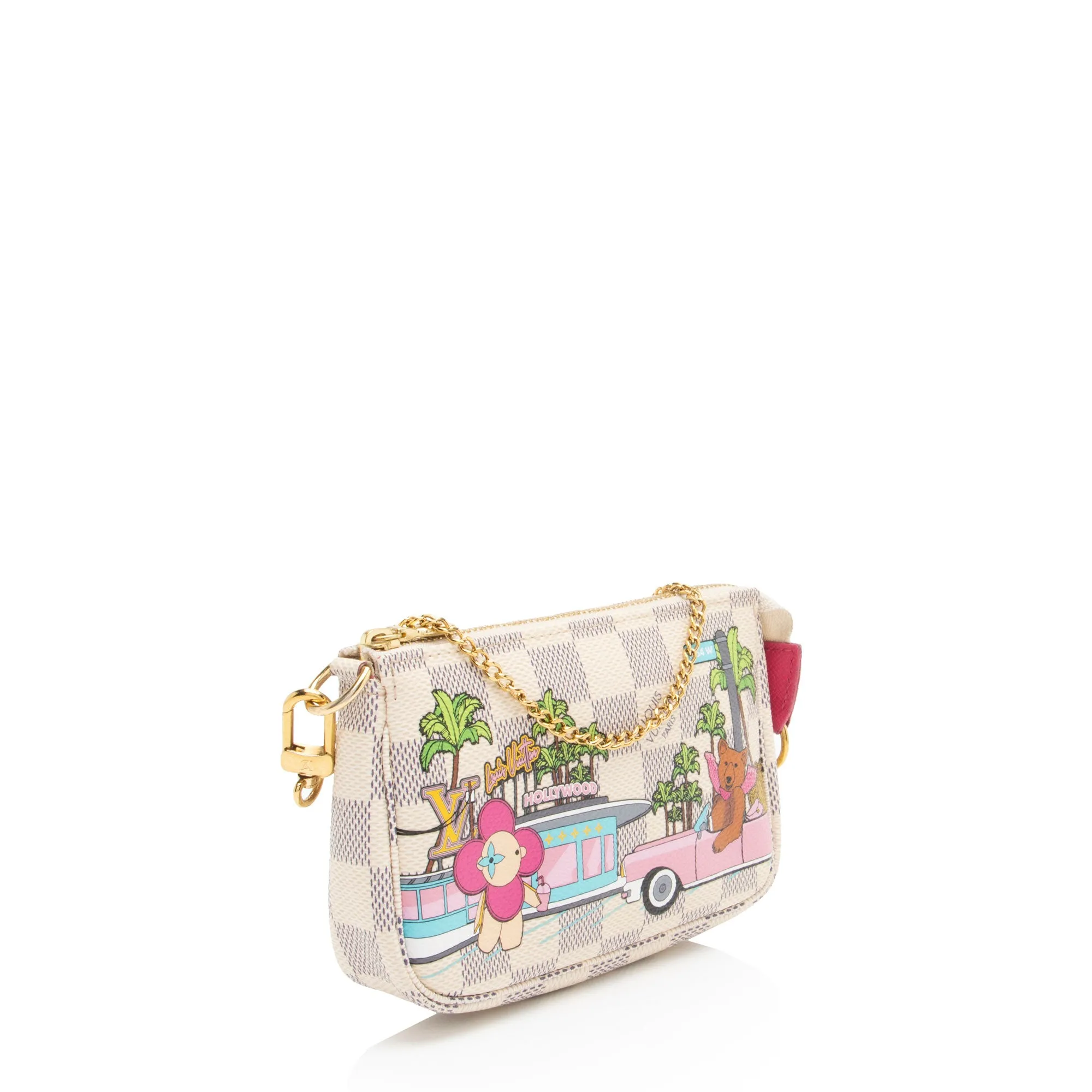 Louis Vuitton Limited Edition Damier Azur Animation Hollywood Mini Pochette Accessoires