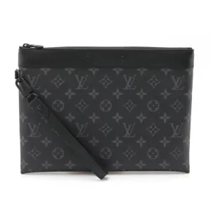 Louis Vuitton Monogram Eclipse  Monogram Eclipse Clutch Bag Pochette (Pre-Owned)
