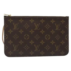 Louis Vuitton Neverfull Canvas Clutch Bag (Pre-Owned)