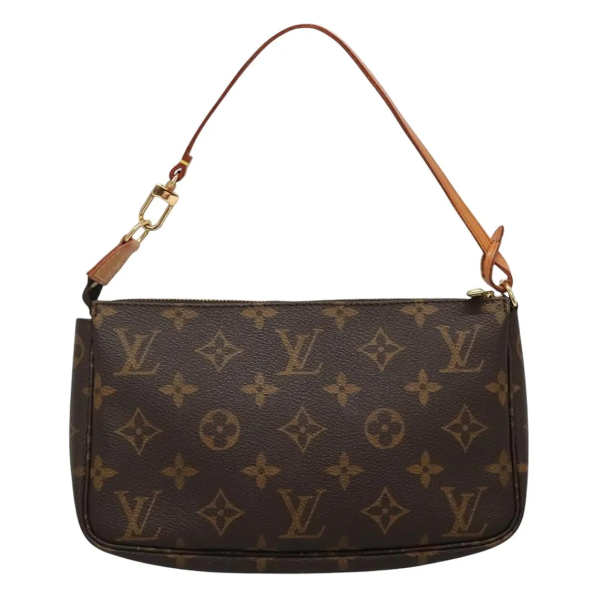 Louis Vuitton Pochette Accessoire Canvas Clutch Bag (Pre-Owned)