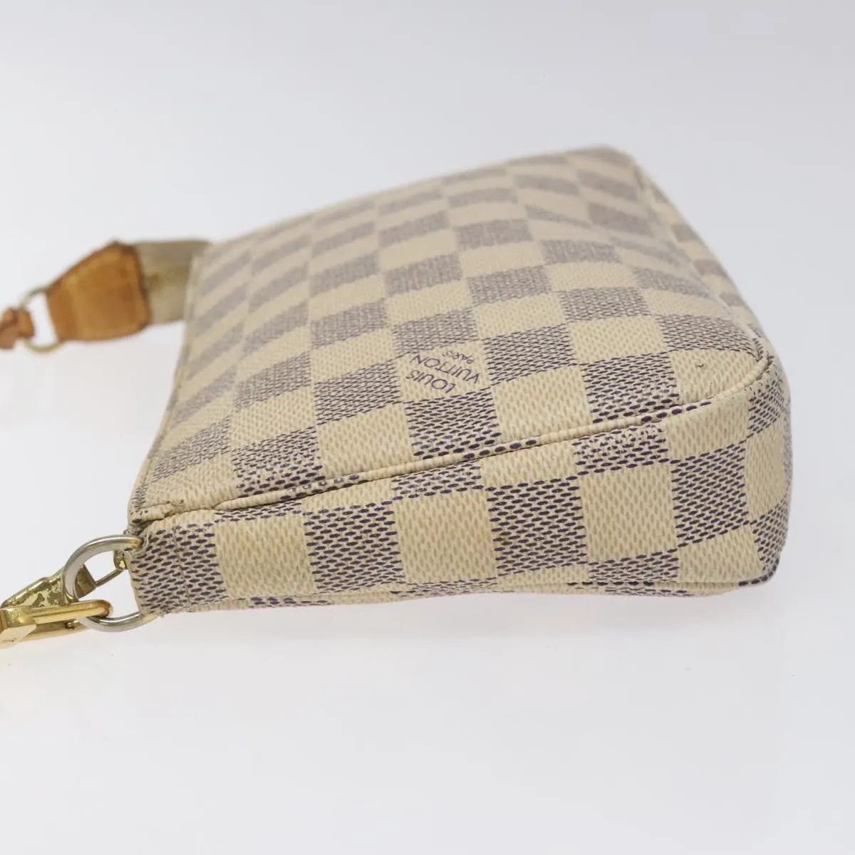 Louis Vuitton Pochette Accessoire Canvas Clutch Bag (Pre-Owned)