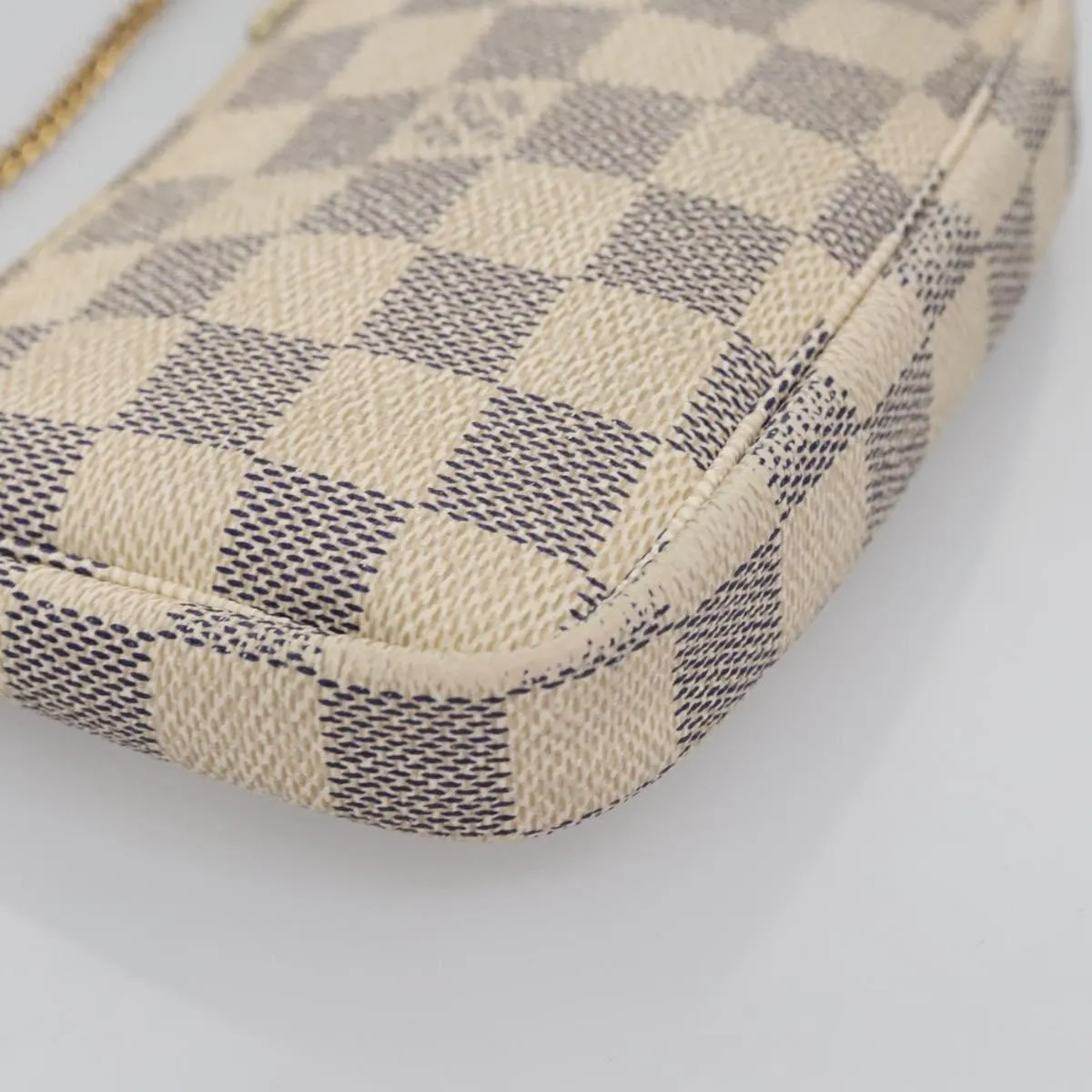 Louis Vuitton Pochette Accessoire Canvas Clutch Bag (Pre-Owned)