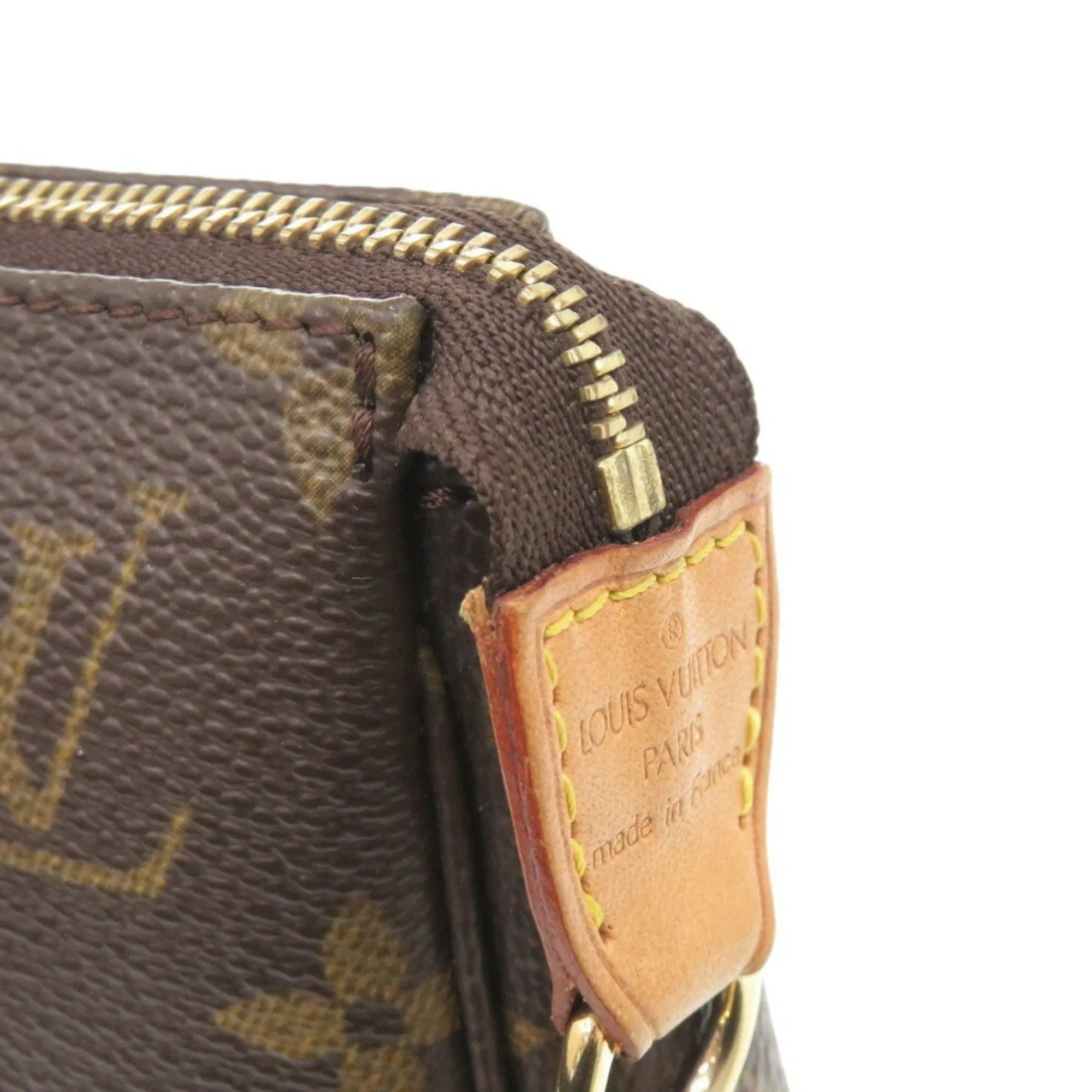 Louis Vuitton Pochette Accessoire Canvas Clutch Bag (Pre-Owned)